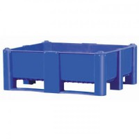 Пластиковый контейнер (box pallet) 1200х1000х440/540 сплошной на полозьях